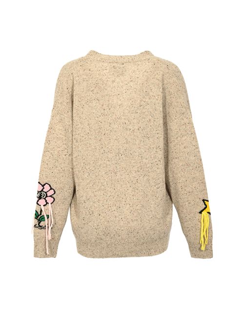 Cardigan Sasi Snoopy Mafalda in misto lana e cashmere Mc2 Saint Barth | SASI00204125I